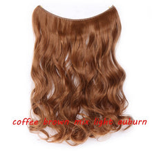 Load image into Gallery viewer, S-noilite 20 inch Invisible Wire No Clip One Piece Halo Hair Extensions Secret Fish Line Hairpieces Wave Straight Synthetic