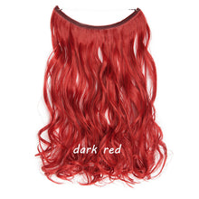 Load image into Gallery viewer, S-noilite 20 inch Invisible Wire No Clip One Piece Halo Hair Extensions Secret Fish Line Hairpieces Wave Straight Synthetic