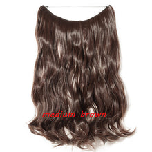 Load image into Gallery viewer, S-noilite 20 inch Invisible Wire No Clip One Piece Halo Hair Extensions Secret Fish Line Hairpieces Wave Straight Synthetic