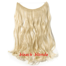 Load image into Gallery viewer, S-noilite 20 inch Invisible Wire No Clip One Piece Halo Hair Extensions Secret Fish Line Hairpieces Wave Straight Synthetic