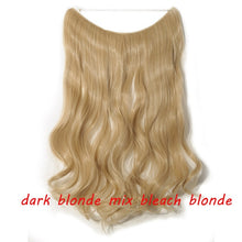 Load image into Gallery viewer, S-noilite 20 inch Invisible Wire No Clip One Piece Halo Hair Extensions Secret Fish Line Hairpieces Wave Straight Synthetic