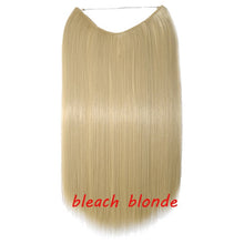 Load image into Gallery viewer, S-noilite 20 inch Invisible Wire No Clip One Piece Halo Hair Extensions Secret Fish Line Hairpieces Wave Straight Synthetic