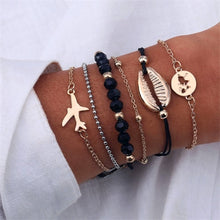 Load image into Gallery viewer, IPARAM Bohemian Shell Map Turtle Bracelet Set 2019 Retro Geometric Statement Female Glamour Fashion Jewelry Jewelry Gift
